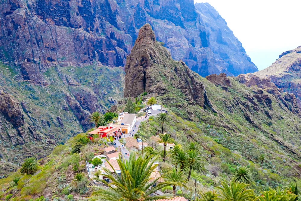 Masca village between Tenerife’s green mountain ridges